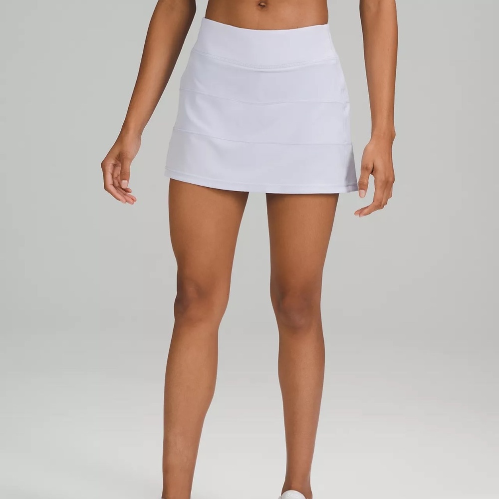 Lululemon-Pace Rival Mid-Rise Skirt Long-size 12 pale blue-tennis-golf